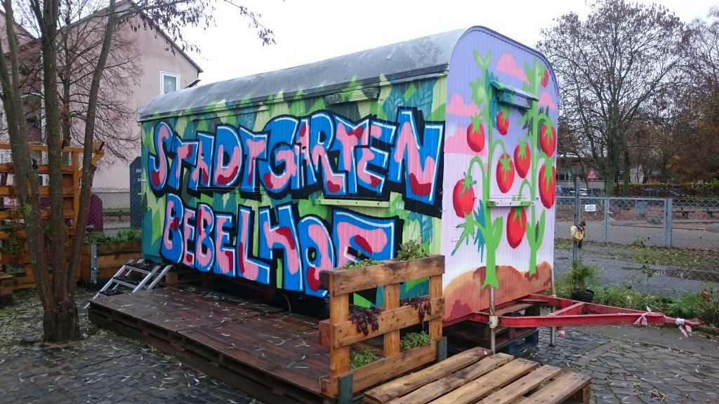 Graffitti am Bauwagencafe